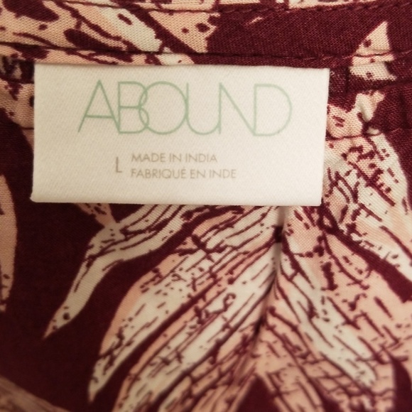 Abound Flouncy Wine, Pink & White Tank in Large - Picture 2 of 7